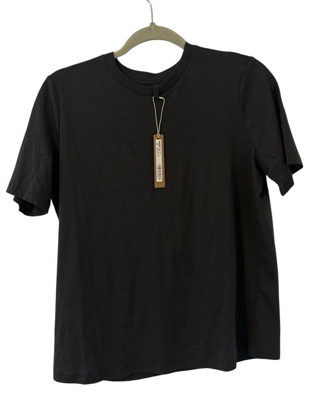 NEW Charcoal Ash SKIMS Relaxed Tee Cotton Shirt Casual Top Women’s Size Small!